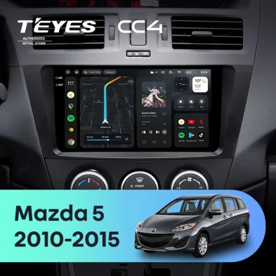 Штатная магнитола Teyes CC4 8/128 Mazda 5 3 CW (2010-2015)