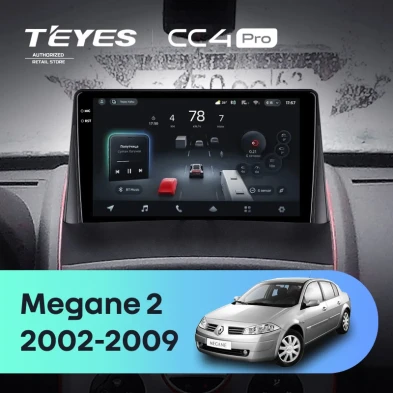 Штатная магнитола Teyes CC4 Pro 12/256 Renault Megane 2 (2002-2009)