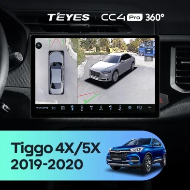 Штатная магнитола Teyes CC4 Pro 360 8/128 Chery Tiggo 4X 5X (2019-2020) (13")