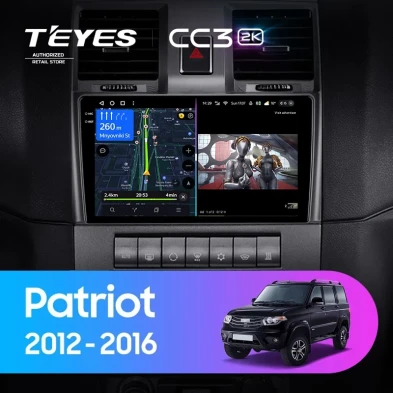 Штатная магнитола Teyes CC3 2K 360 6/128 UAZ Patriot (2012-2016)
