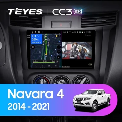 Штатная магнитола Teyes CC3 2K 360 6/128 Nissan Navara D23 IV (2014-2021) Тип-A