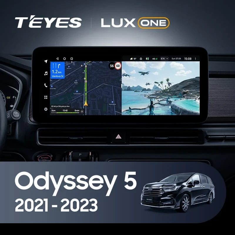 Штатная магнитола Teyes LUX ONE 360 6/128 Honda Odyssey 5 (2021-2023)