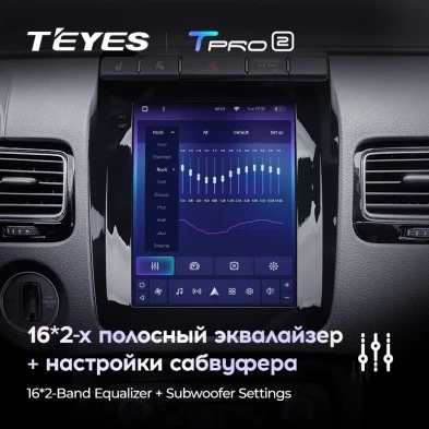 Штатная магнитола Tesla style Teyes TPRO 2 3/32 Volkswagen Touareg FL NF (2010-2018) Тип-B