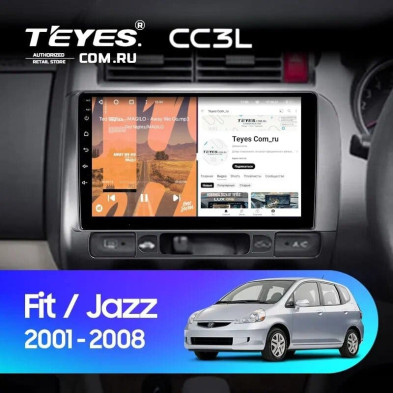 Штатная магнитола Teyes CC3L 4/64 Honda Jazz GD (2001-2008) Правый руль