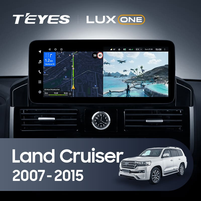 Штатная магнитола Teyes LUX ONE 4/64 Toyota Land Cruiser 200 (2007-2015) Тип-C