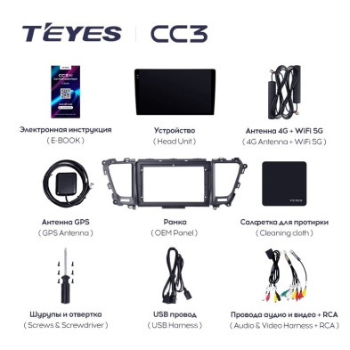 Штатная магнитола Teyes CC3L 4/64 Kia Carnival 3 YP (2014-2021) F2 Тип-B