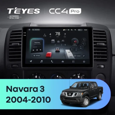 Штатная магнитола Teyes CC4 Pro 8/128 Nissan Navara D40 (2004-2010) F1
