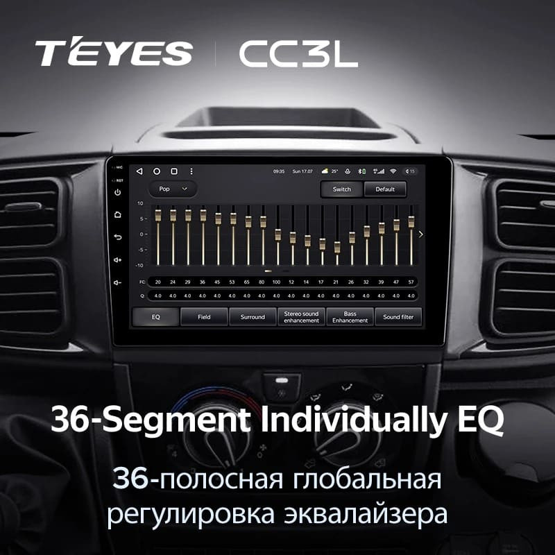 Штатная магнитола Teyes CC3L 4/32 Fiat Ducato Van L3H2 (2021-2023)