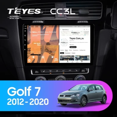 Штатная магнитола Teyes CC3L 4/64 Volkswagen Golf 7 MK7 (2012-2020) Правый руль