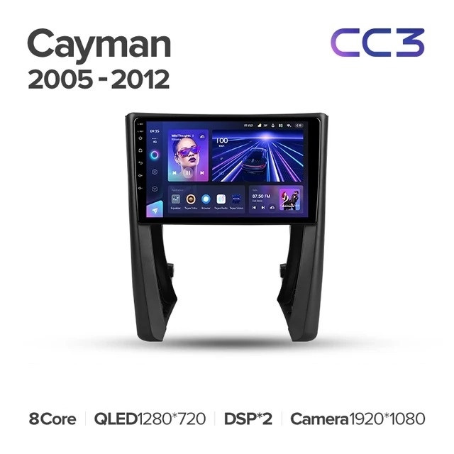 Штатная магнитола Teyes CC3 4/32 Porsche Cayman 987 (2005-2012)