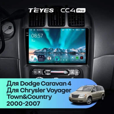 Штатная магнитола Teyes CC4 Pro 12/256 Dodge Caravan 4 (2000-2007) Тип-A