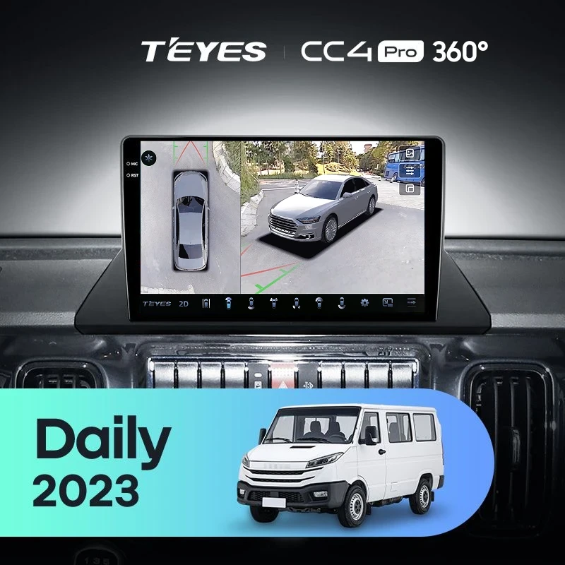 Штатная магнитола Teyes CC4 Pro 360 12/256 Iveco Daily (2023-2024)