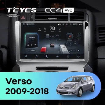 Штатная магнитола Teyes CC4 Pro 12/256 Toyota Verso R20 (2009-2018) F3