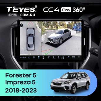 Штатная магнитола Teyes CC4 Pro 360 12/256 Subaru Impreza 5 (2018-2023) (11")