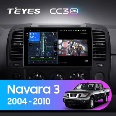 Штатная магнитола Teyes CC3 2K 4/32 Nissan Navara 3 D40 (2004-2010) F2