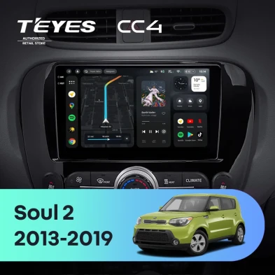Штатная магнитола Teyes CC4 6/64 Kia Soul 2 PS (2013-2019) Тип-B