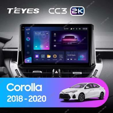 Штатная магнитола Teyes CC3 2K 4/64 Toyota Corolla 12 (2018-2020) Тип-A