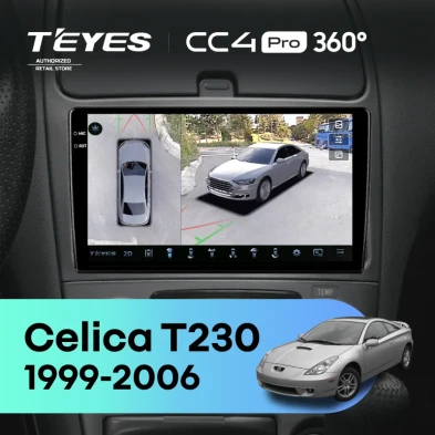Штатная магнитола Teyes CC4 Pro 360 12/256 Toyota Celica T230 (1999-2006)