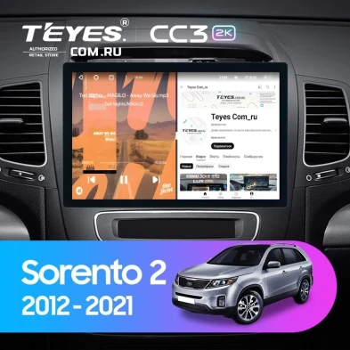 Штатная магнитола Teyes CC3 2K 6/128 Kia Sorento 2 II XM (2012-2021) F2 (11")