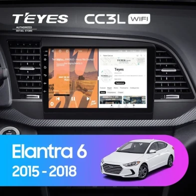 Штатная магнитола Teyes CC3L WiFi 2/32 Hyundai Elantra 6 (2015-2018) Тип-B