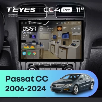Штатная магнитола Teyes CC4 Pro 12/256 Volkswagen Passat CC (2006-2024) (11")