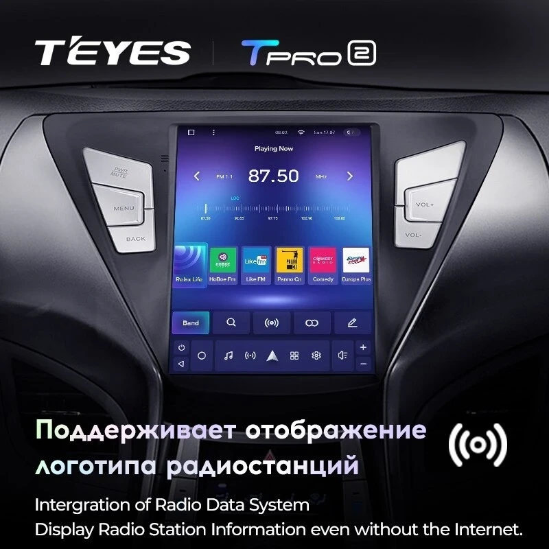 Штатная магнитола Tesla style Teyes TPRO 2 4/64 Hyundai Elantra 5 JK GD MD UD (2011-2015) F2