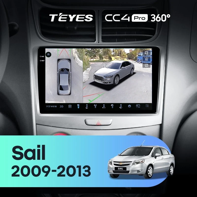 Штатная магнитола Teyes CC4 Pro 360 12/256 Chevrolet Sail (2009-2013)