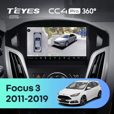 Штатная магнитола Teyes CC4 Pro 360 12/256 Ford Focus 3 (2011-2019)