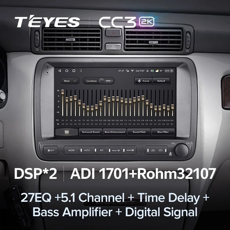 Штатная магнитола Teyes CC3 2K 360 6/128 Toyota Crown Majesta 3 S170 (1999-2004)