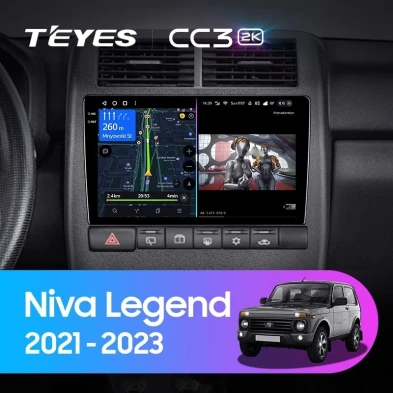 Штатная магнитола Teyes CC3 2K 6/128 Lada Niva Legend (2021-2023)