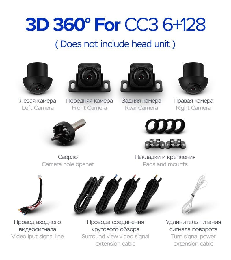 Камеры кругового обзора TEYES 3D 360 720P