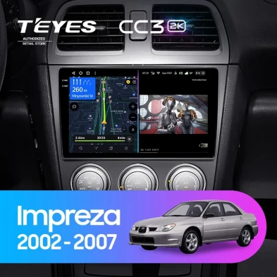 Штатная магнитола Teyes CC3 2K 4/32 Subaru Impreza GD GG (2002-2007)