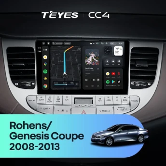 Штатная магнитола Teyes CC4 6/64 Hyundai Rohens Genesis (2008-2013) F1