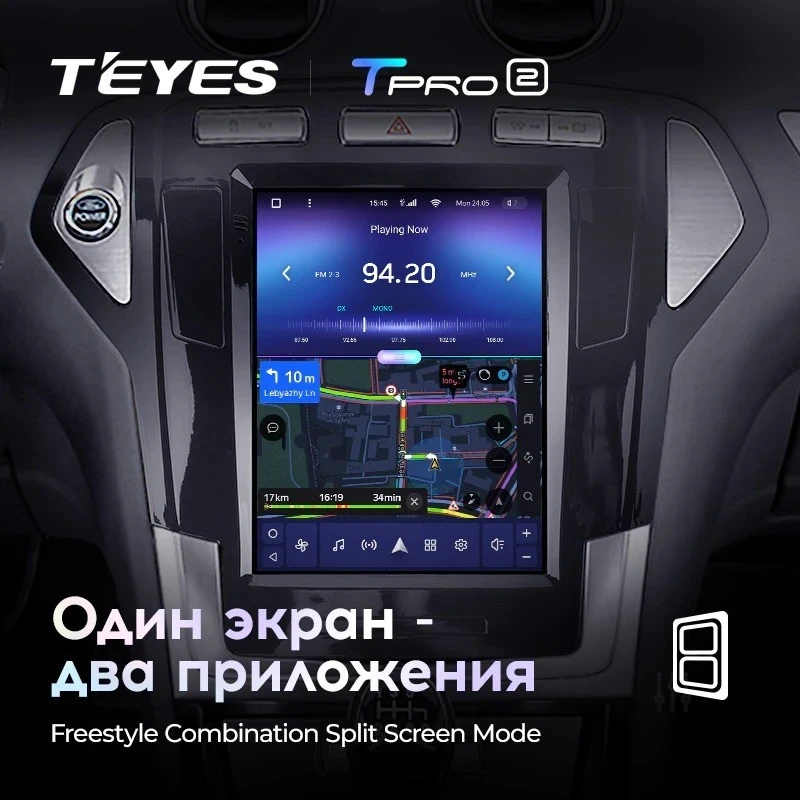 Штатная магнитола Tesla style Teyes TPRO 2 3/32 Ford Mondeo 4 (2006-2010)