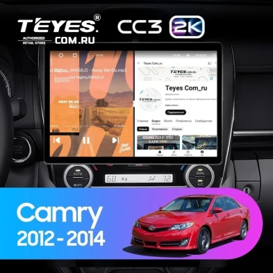 Штатная магнитола Teyes CC3 2K 4/32 Toyota Camry 7 XV 50 55 (2012-2014) Америка (13")