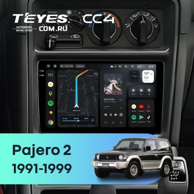 Штатная магнитола Teyes CC4 6/64 Mitsubishi Pajero 2 (1991-1999) F2