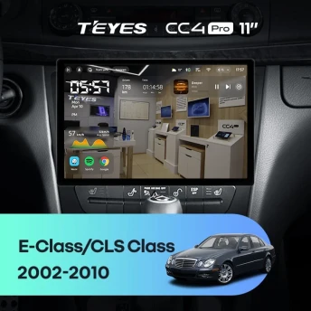 Штатная магнитола Teyes CC4 Pro 12/256 Mercedes-Benz E-Class S211 W211 CLS-Class C219 (2002-2010) (11")