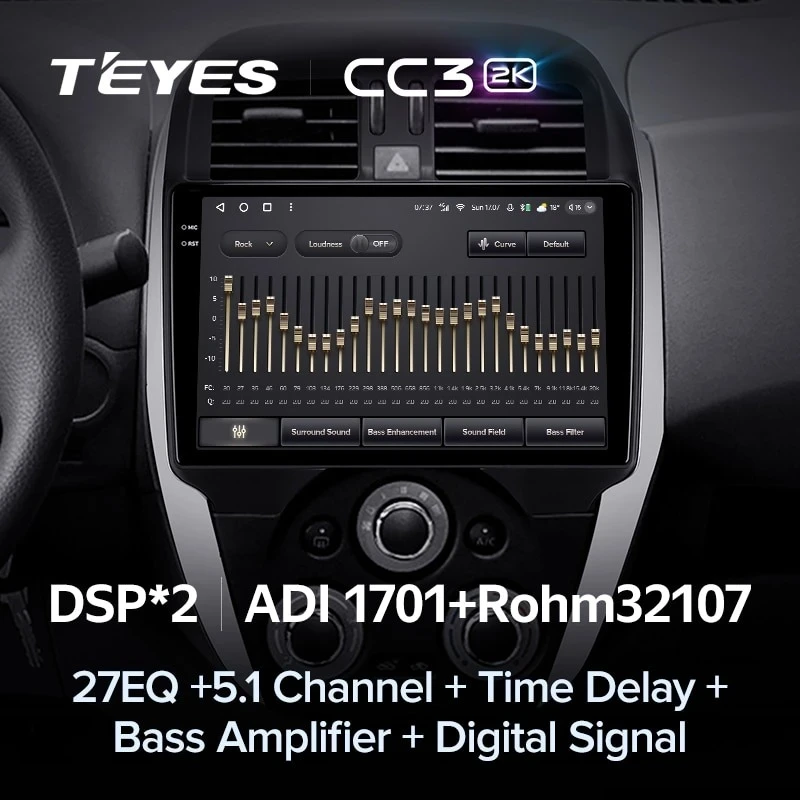 Штатная магнитола Teyes CC3 2K 360 6/128 Nissan Sunny (2014-2019) F1