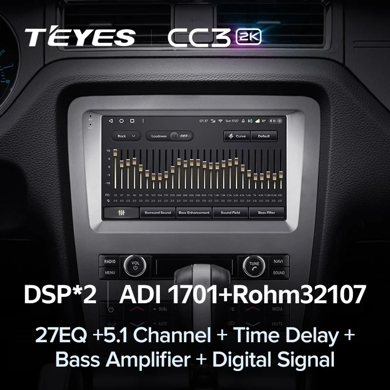 Штатная магнитола Teyes CC3 2K 4/64 Ford Mustang 5 S-197 (2009-2014) F2