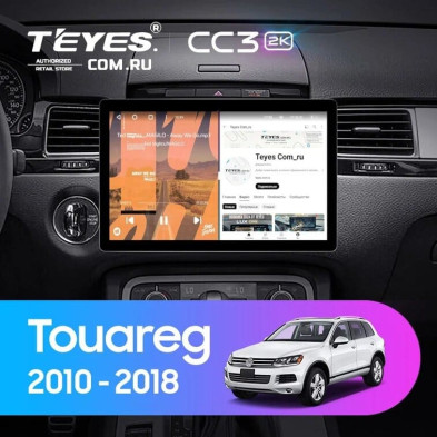 Штатная магнитола Teyes CC3 2K 4/32 Volkswagen Touareg FL NF (2010-2018) Тип-B (11")