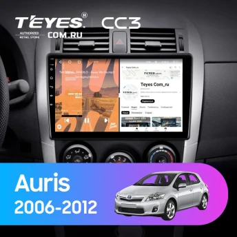 Штатная магнитола Teyes CC3 4/32 Toyota Auris E150 (2006-2012) (0din)