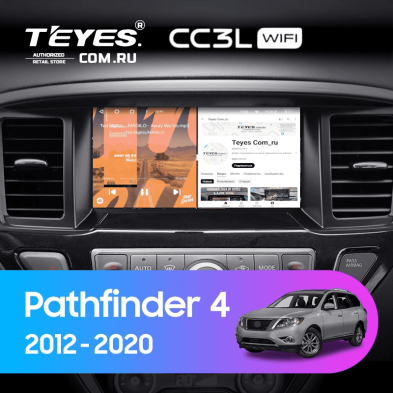 Штатная магнитола Teyes CC3L WiFi 2/32 Nissan Pathfinder 4 R52 (2012-2020) F1