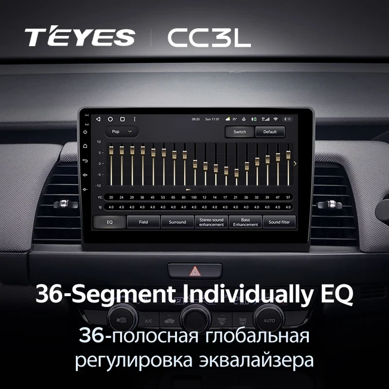 Штатная магнитола Teyes CC3L 4/64 Honda Fit 4 (2020-2024) Тип-A Правый руль