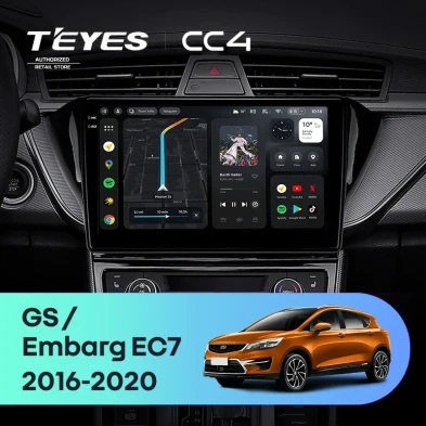 Штатная магнитола Teyes CC4 8/128 Geely GS (2016-2020) F2