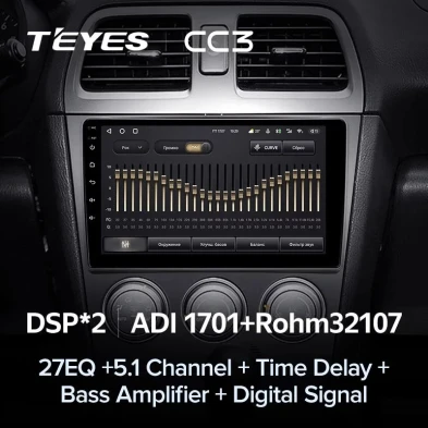 Штатная магнитола Teyes CC3 4/32 Subaru Impreza GD GG (2002-2007)