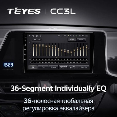 Штатная магнитола Teyes CC3L 4/32 Toyota C-HR (2016-2020) F2 Правый руль