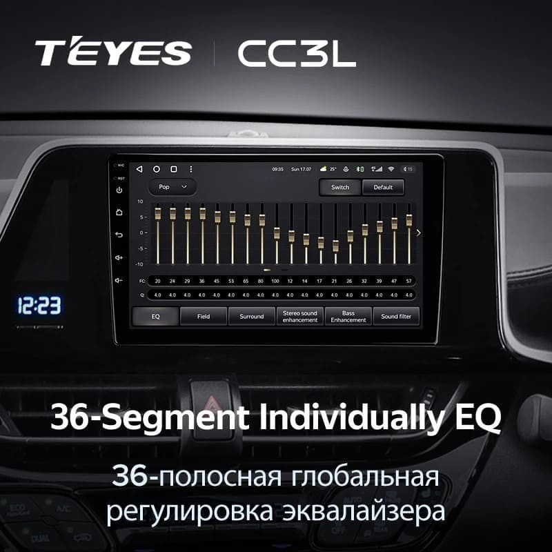 Штатная магнитола Teyes CC3L 4/32 Toyota C-HR (2016-2020) F2 Правый руль