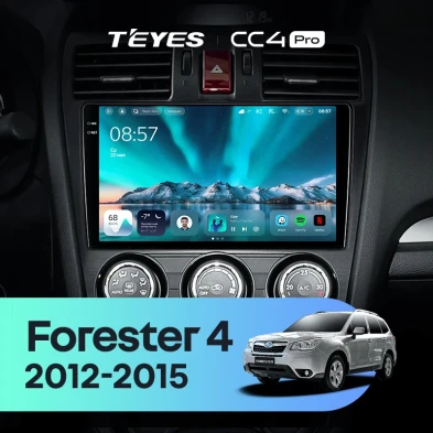 Штатная магнитола Teyes CC4 Pro 8/128 Subaru Forester 4 SJ (2012-2015) Тип-A