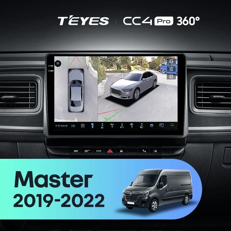 Штатная магнитола Teyes CC4 Pro 360 12/256 Renault Master (2019-2022)