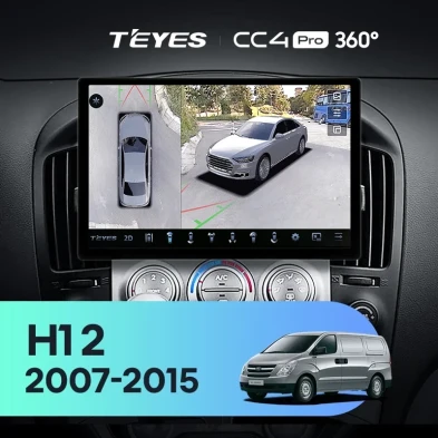 Штатная магнитола Teyes CC4 Pro 360 12/256 Hyundai H1 TQ (2007-2015) F3 (11")